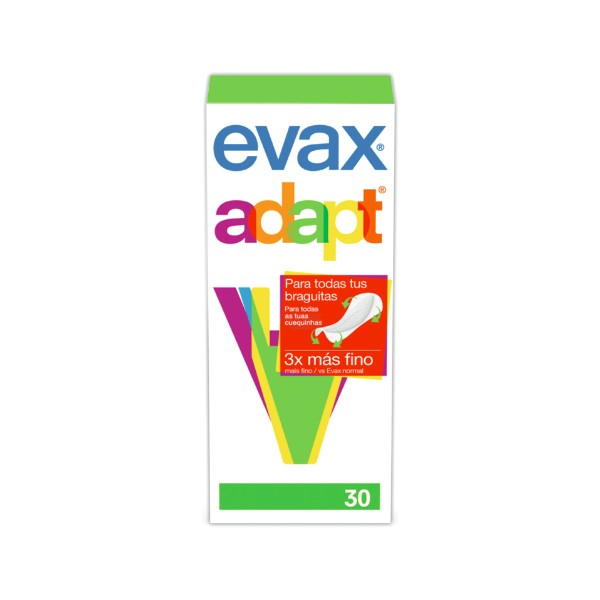 Evax Adapt Protetores de Cuecas, 30 Unidades